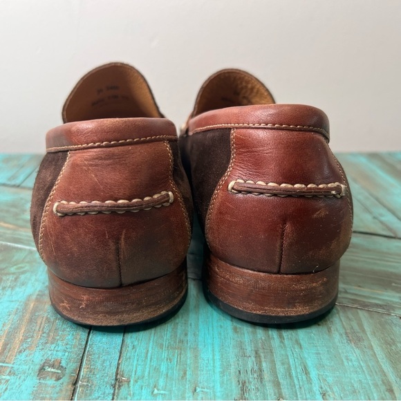 Johnston & Murphy Sheepskin Brown Loafers Size 11 - Picture 3 of 16